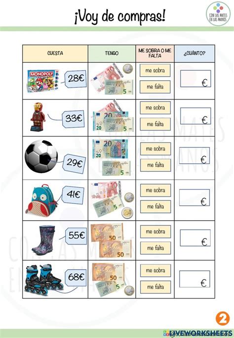 ejercicios fichas de monedas y billetes de euro para imprimir|Fichas De Monedas Y Billetes De Euro Para Imprimir